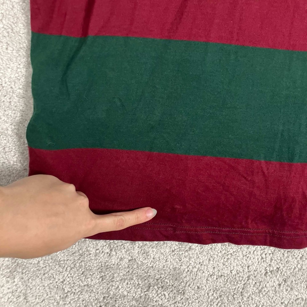 Polo Ralph Lauren Hoodie Mens 3XB Green Red Striped Long Sleeve Cotton Big Tall - Picture 11 of 16